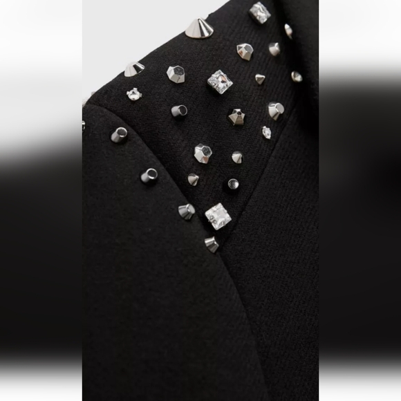 Zara limited edition embellished wool coat new with tags size S - Picture 5 of 11